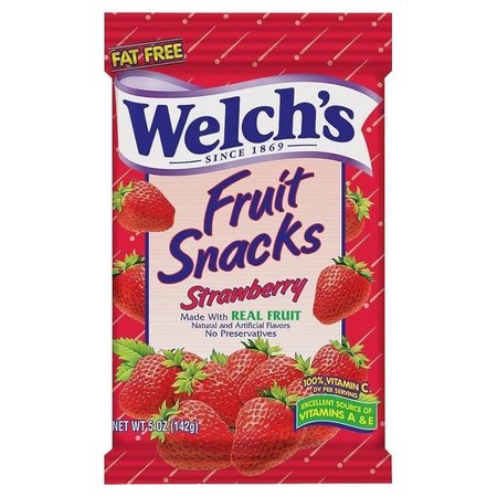 WELCHS PIM05096 Fruit Snack, Strawberry Flavor, 5 oz 653511